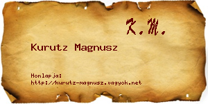 Kurutz Magnusz névjegykártya